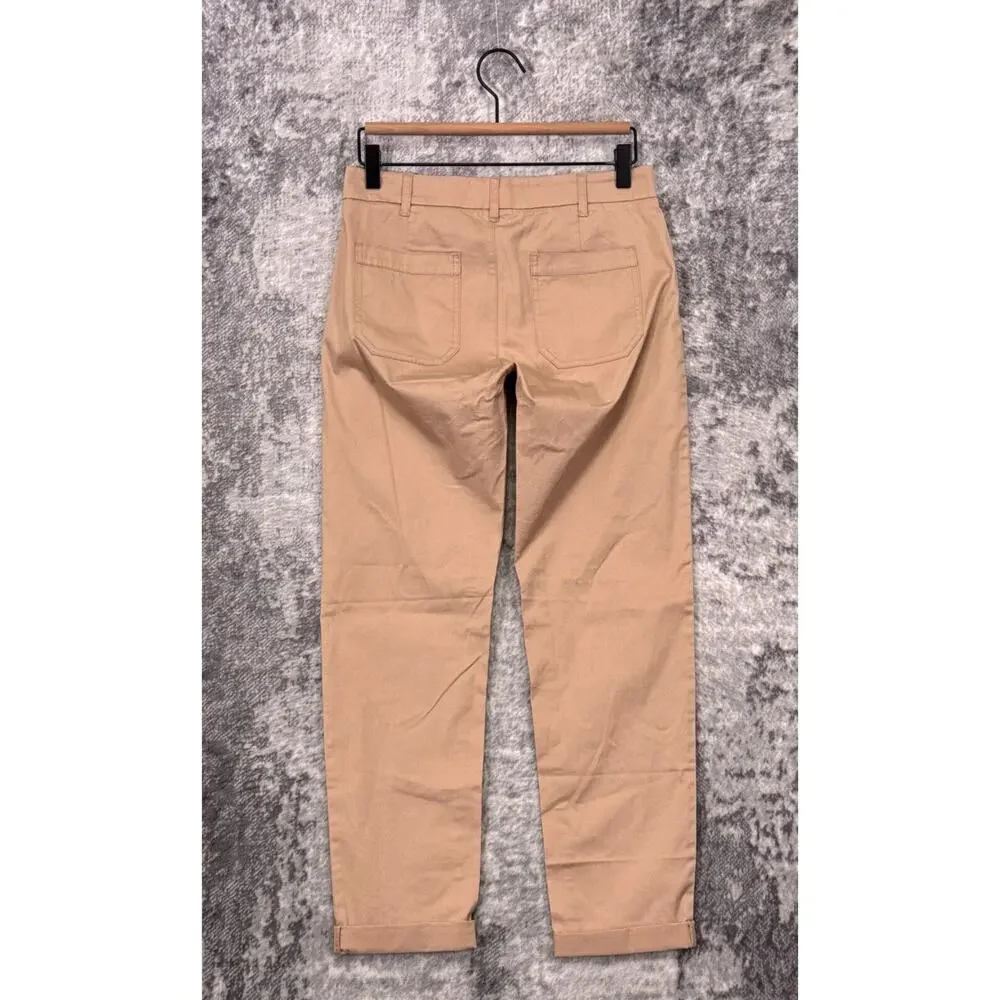 New J Crew Pants 24 Womens Patch Pocket Slim Boyfriend Chino Beige